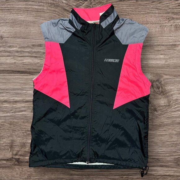 Nike 90s Women’s Track Jacket – Pink Black Grey – Size M - Picture 1 of 7